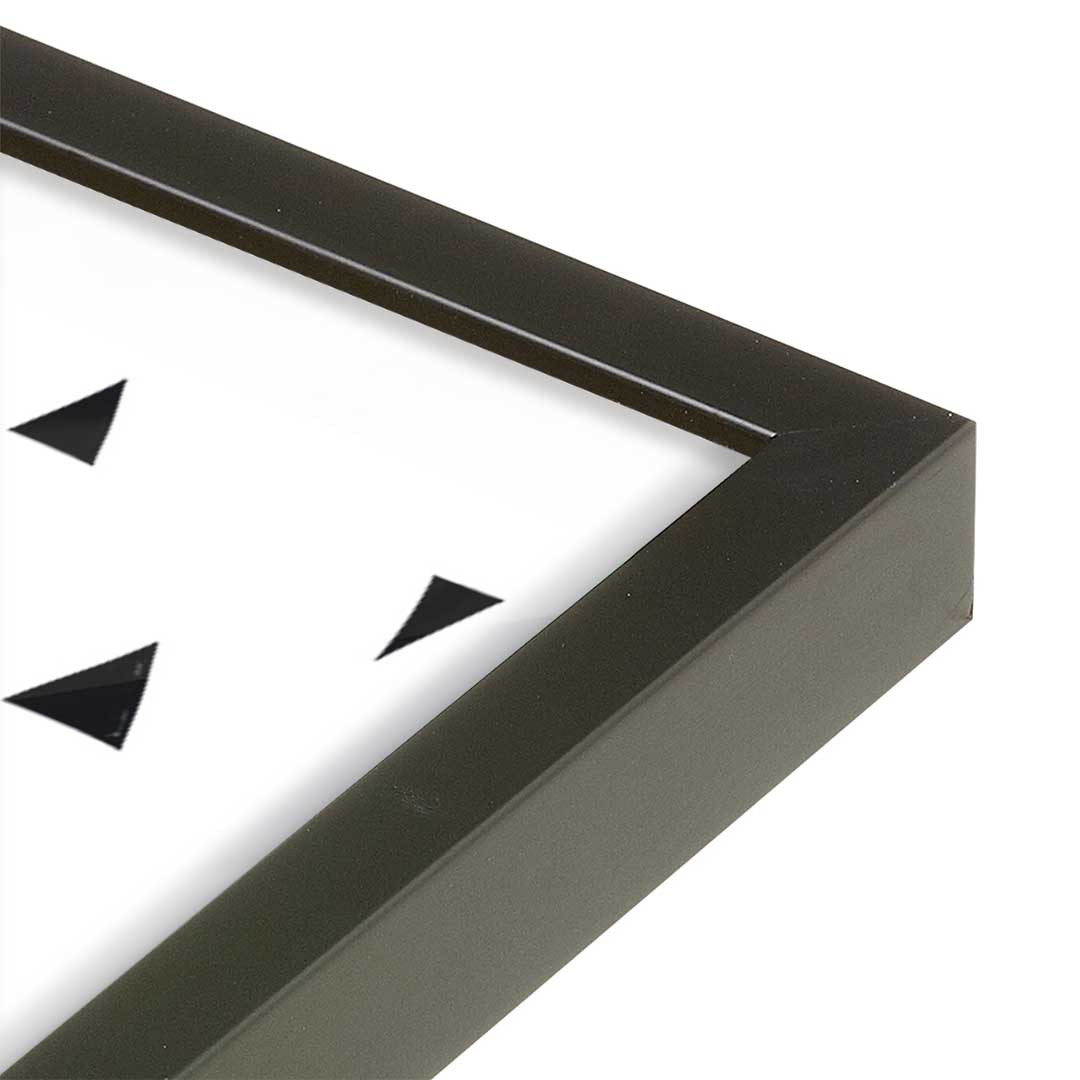 [Color:Satin Black], Picture of art in a Satin Black frame at an angle