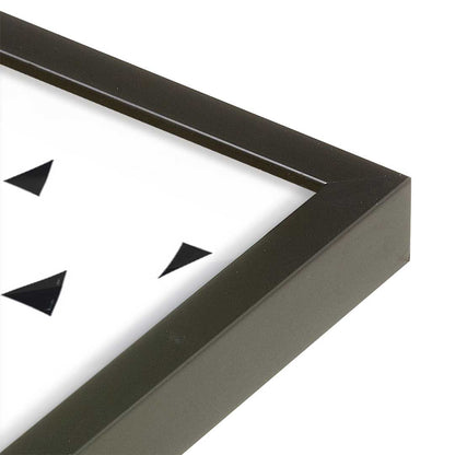 [Color:Satin Black], Picture of art in a Satin Black frame at an angle