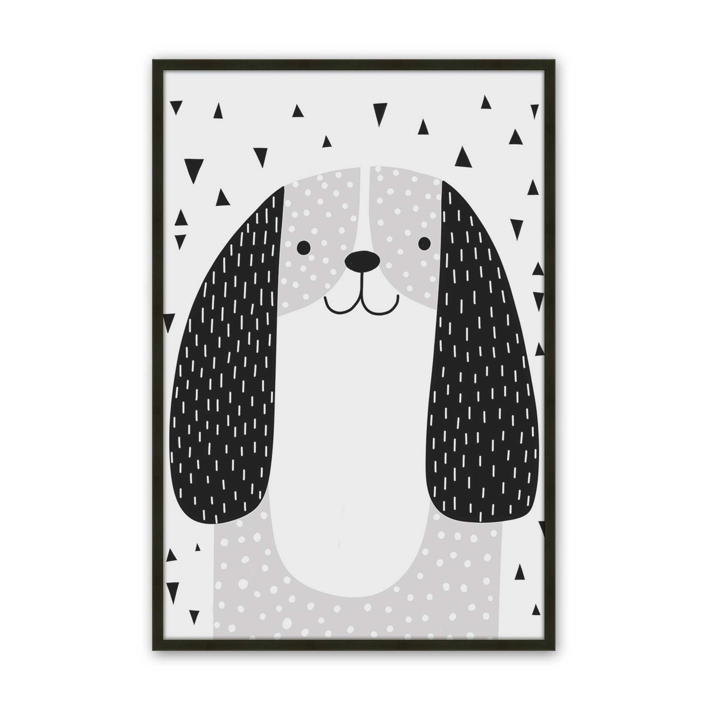 [Color:Satin Black], Picture of art in a Satin Black frame