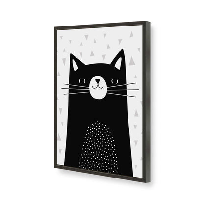 [Color:Satin Black], Picture of art in a Satin Black frame of the corner