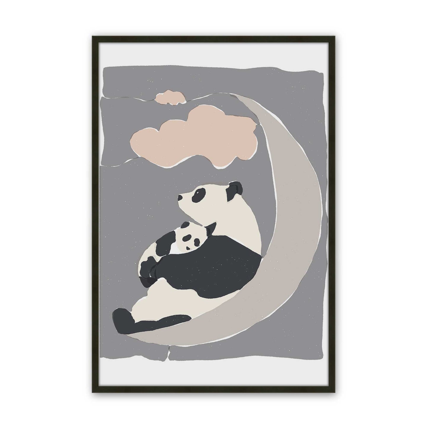 [Color:Satin Black], Picture of art in a Satin Black frame