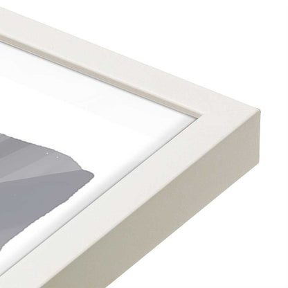 [Color:Opaque White], Picture of art in a Opaque White frame at an angle