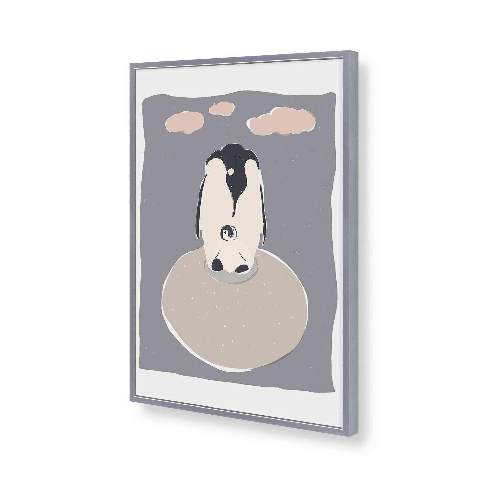 [Color:Polished Chrome], Picture of art in a Polished Chrome frame of the corner