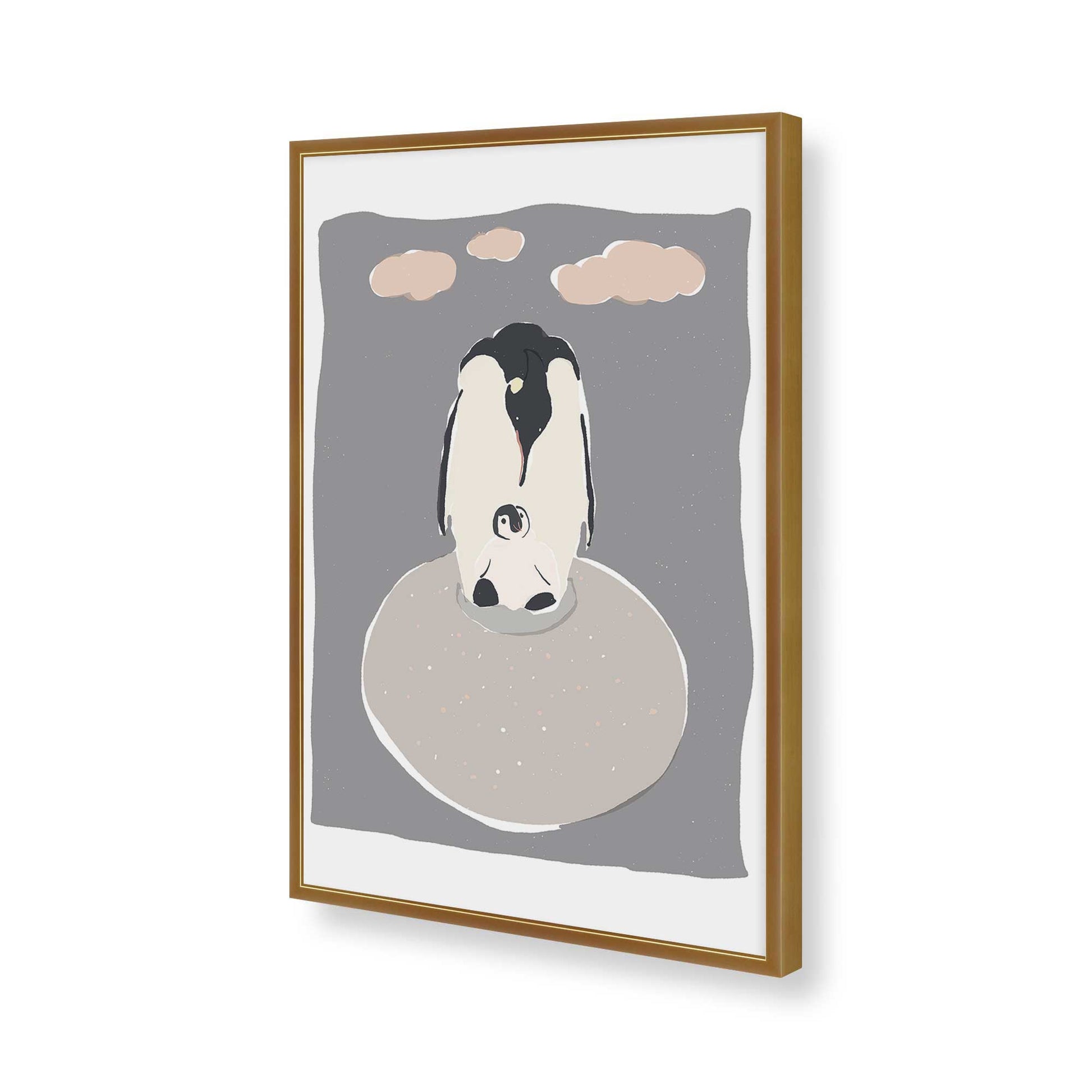 [Color:Polished Gold], Picture of art in a Polished Gold frame of the corner
