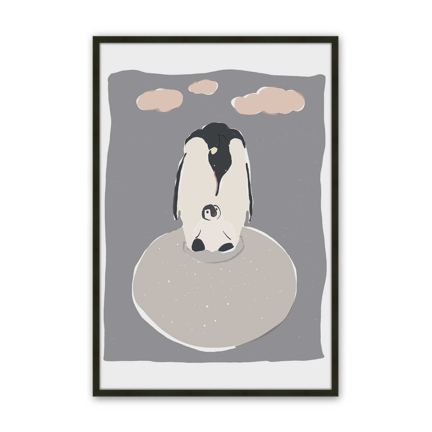 [Color:Satin Black], Picture of art in a Satin Black frame