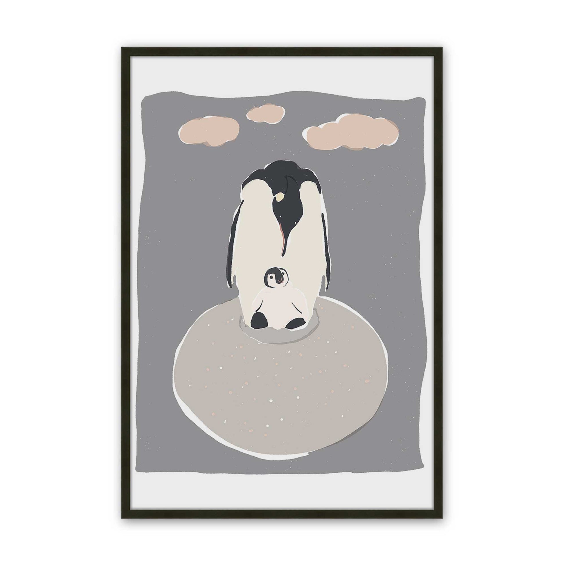 [Color:Satin Black], Picture of art in a Satin Black frame