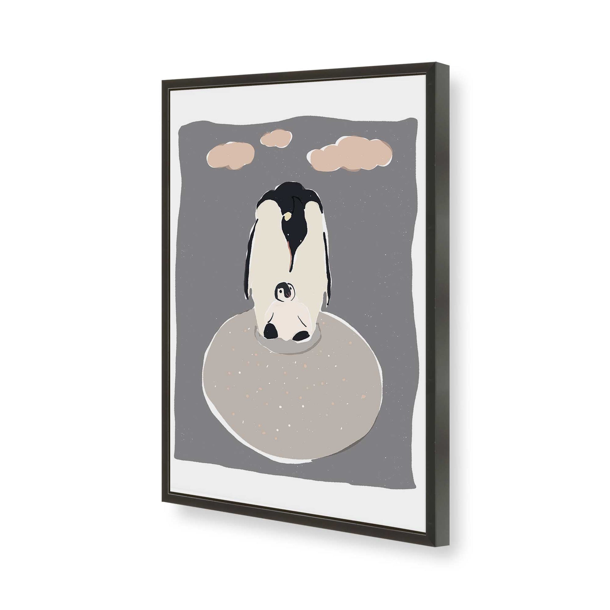 [Color:Satin Black], Picture of art in a Satin Black frame of the corner