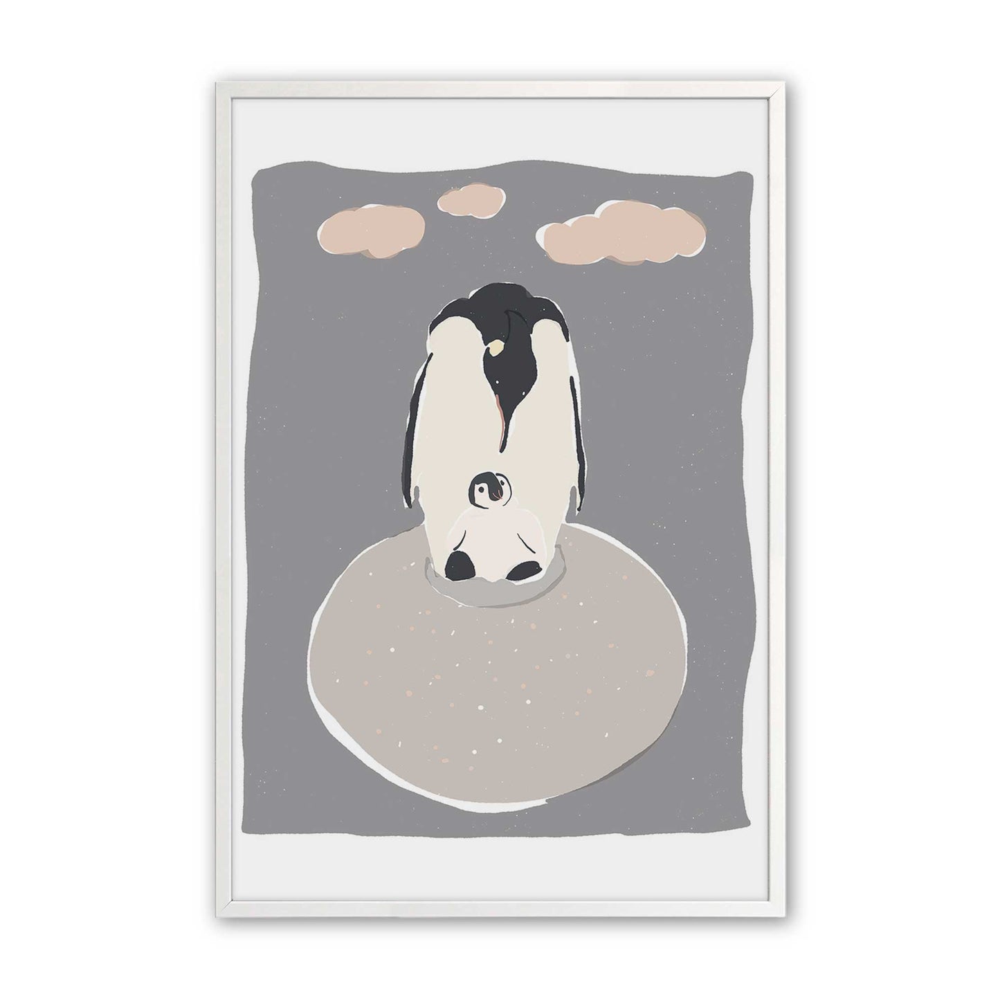 [Color:Opaque White], Picture of art in a Opaque White frame