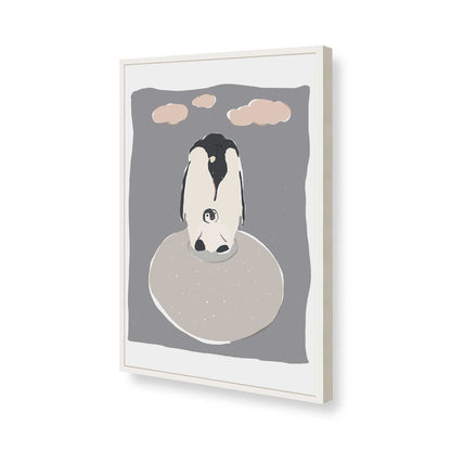 [Color:Opaque White], Picture of art in a Opaque White frame of the corner