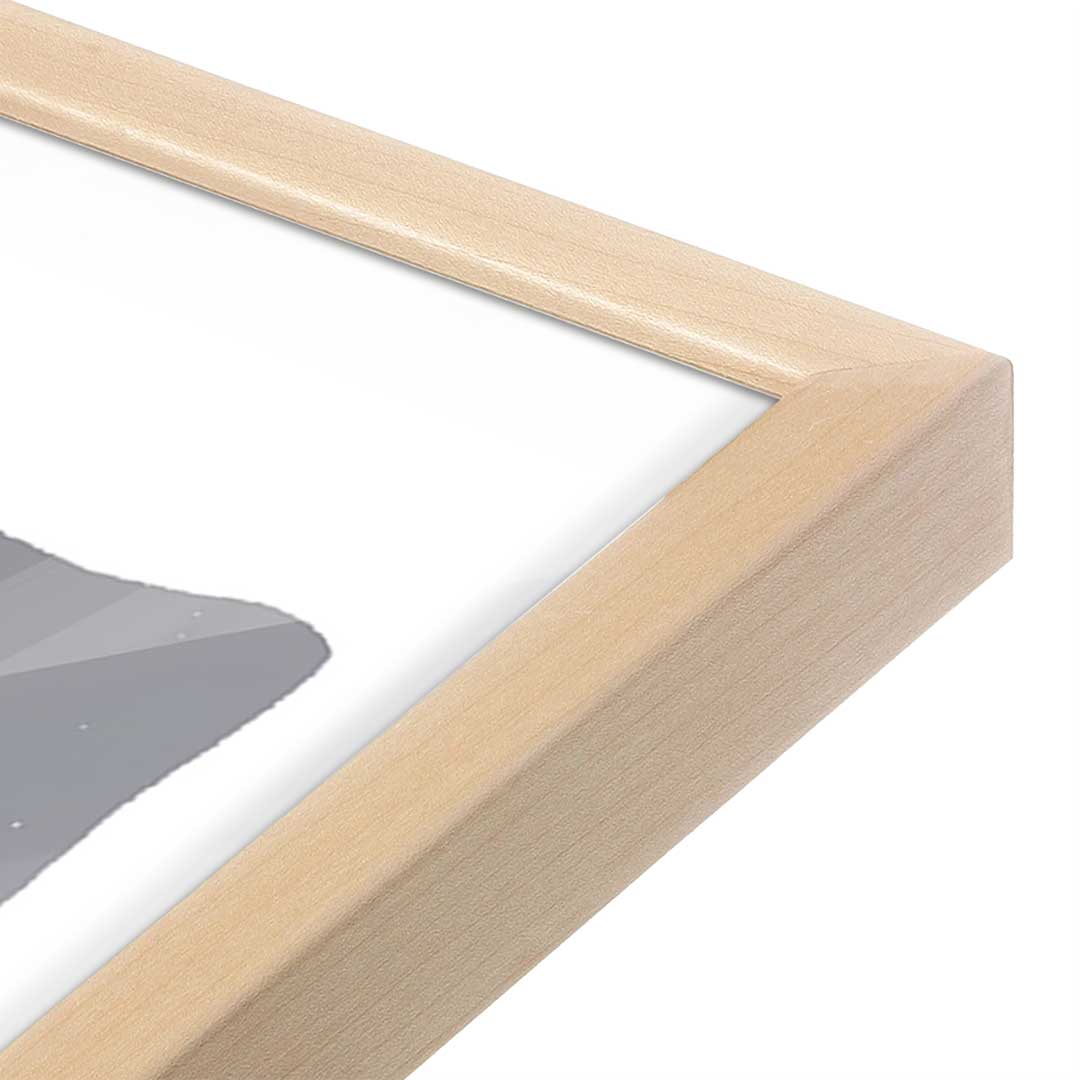 [Color:Raw Maple], Picture of art in a Raw Maple frame at an angle