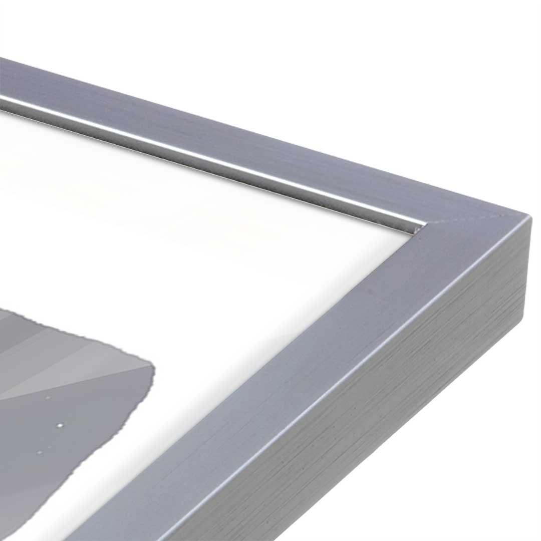 [Color:Polished Chrome], Picture of art in a Polished Chrome frame at an angle