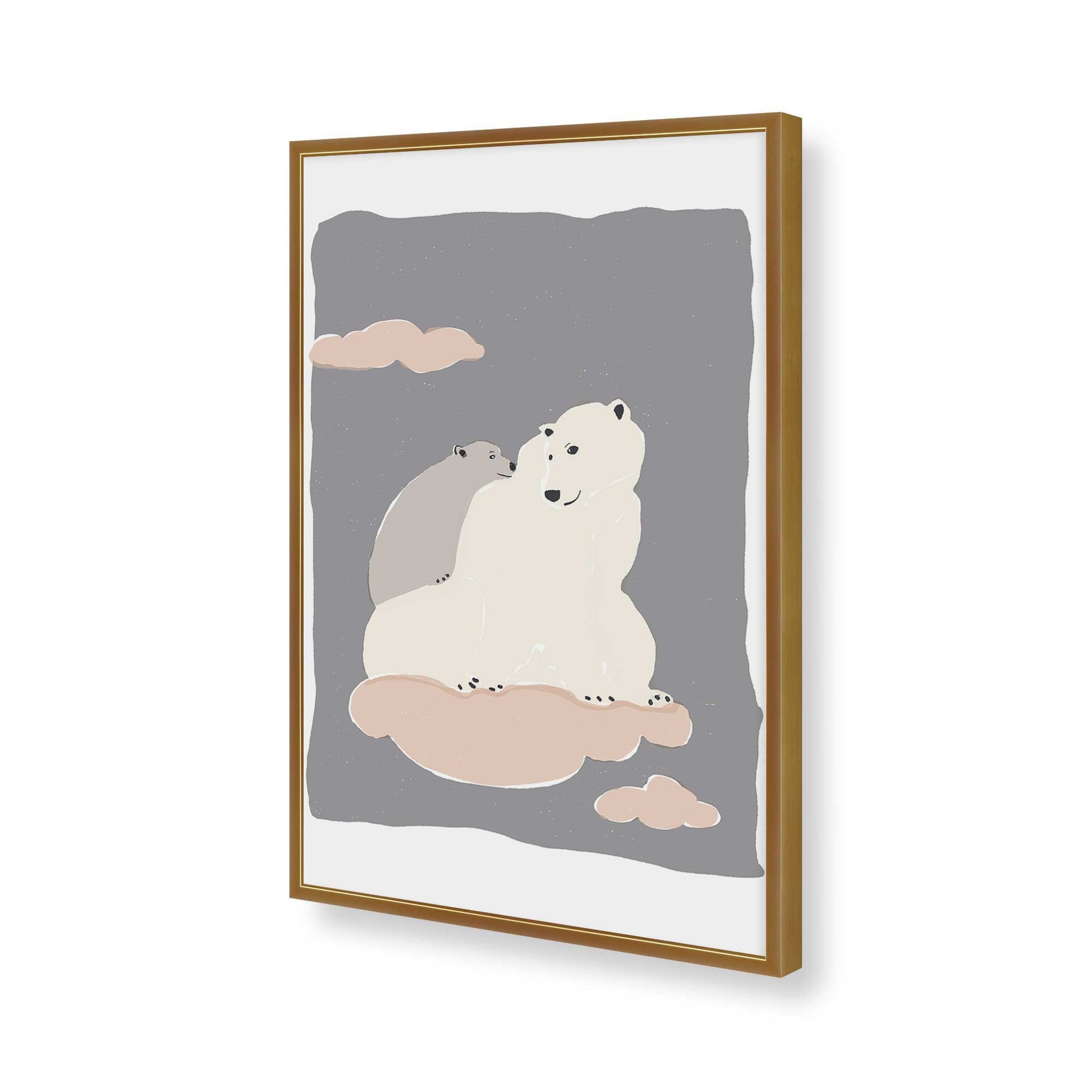 [Color:Polished Gold], Picture of art in a Polished Gold frame of the corner
