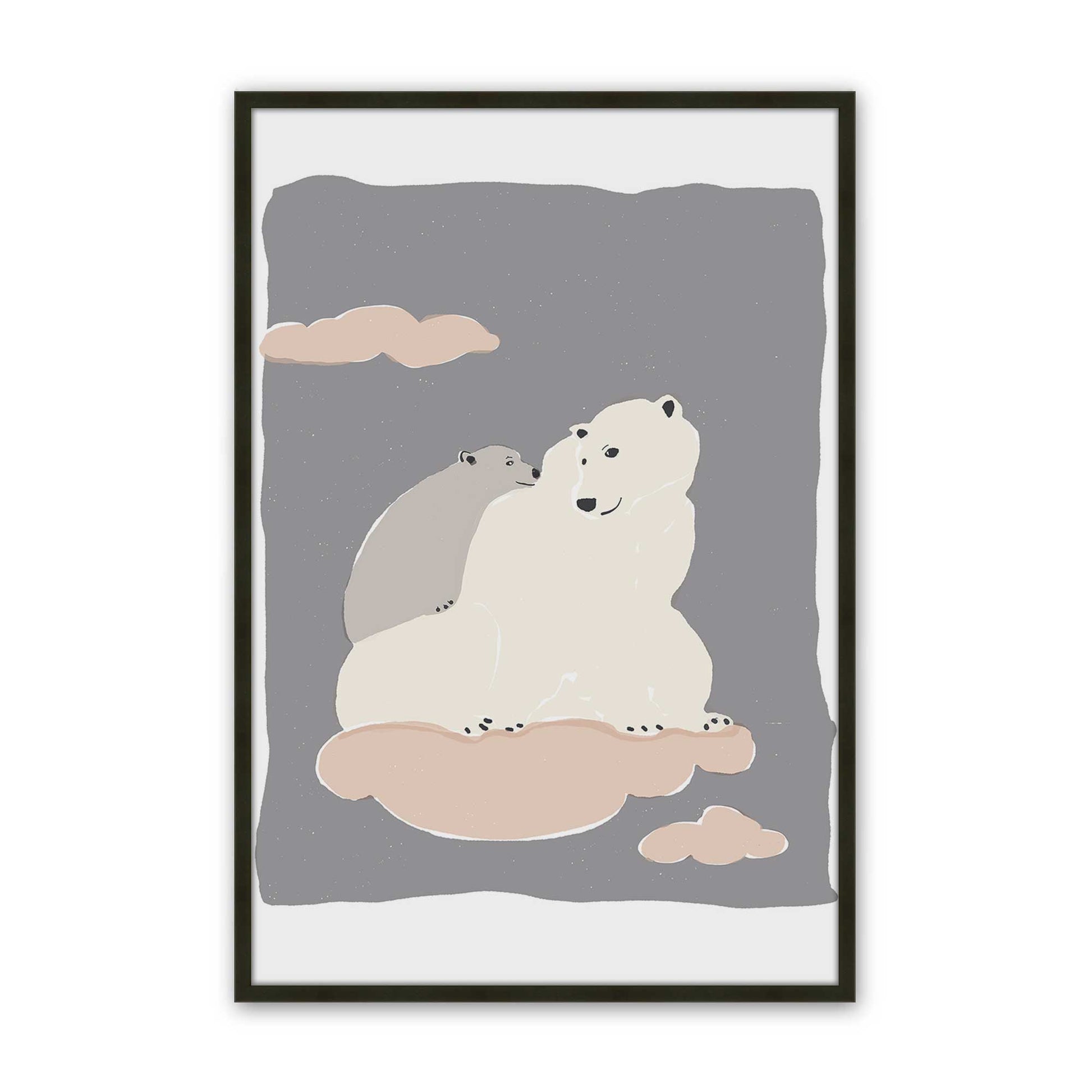[Color:Satin Black], Picture of art in a Satin Black frame