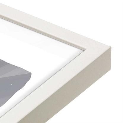 [Color:Opaque White], Picture of art in a Opaque White frame at an angle