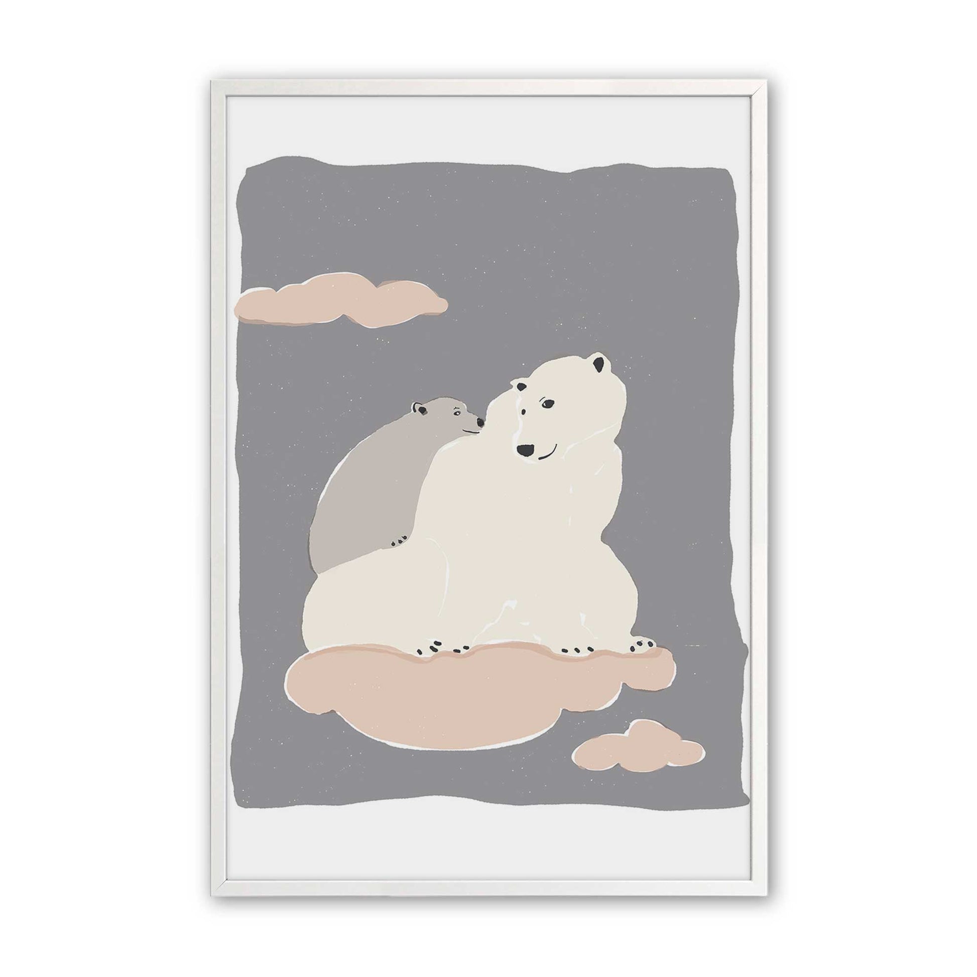 [Color:Opaque White], Picture of art in a Opaque White frame