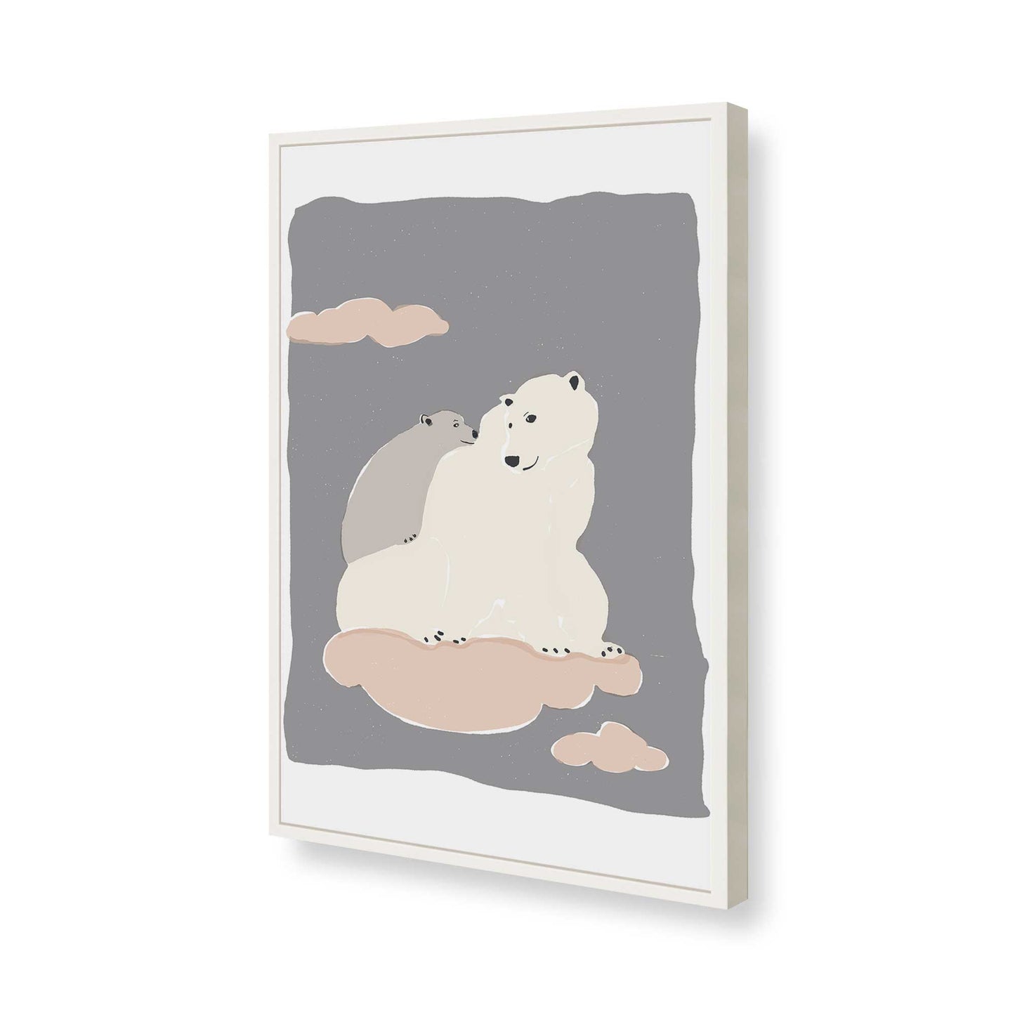 [Color:Opaque White], Picture of art in a Opaque White frame of the corner