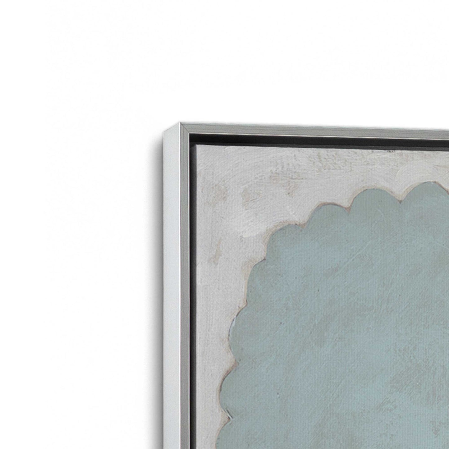 [Color:Polished Chrome], Picture of art in a Polished Chrome frame at an angle