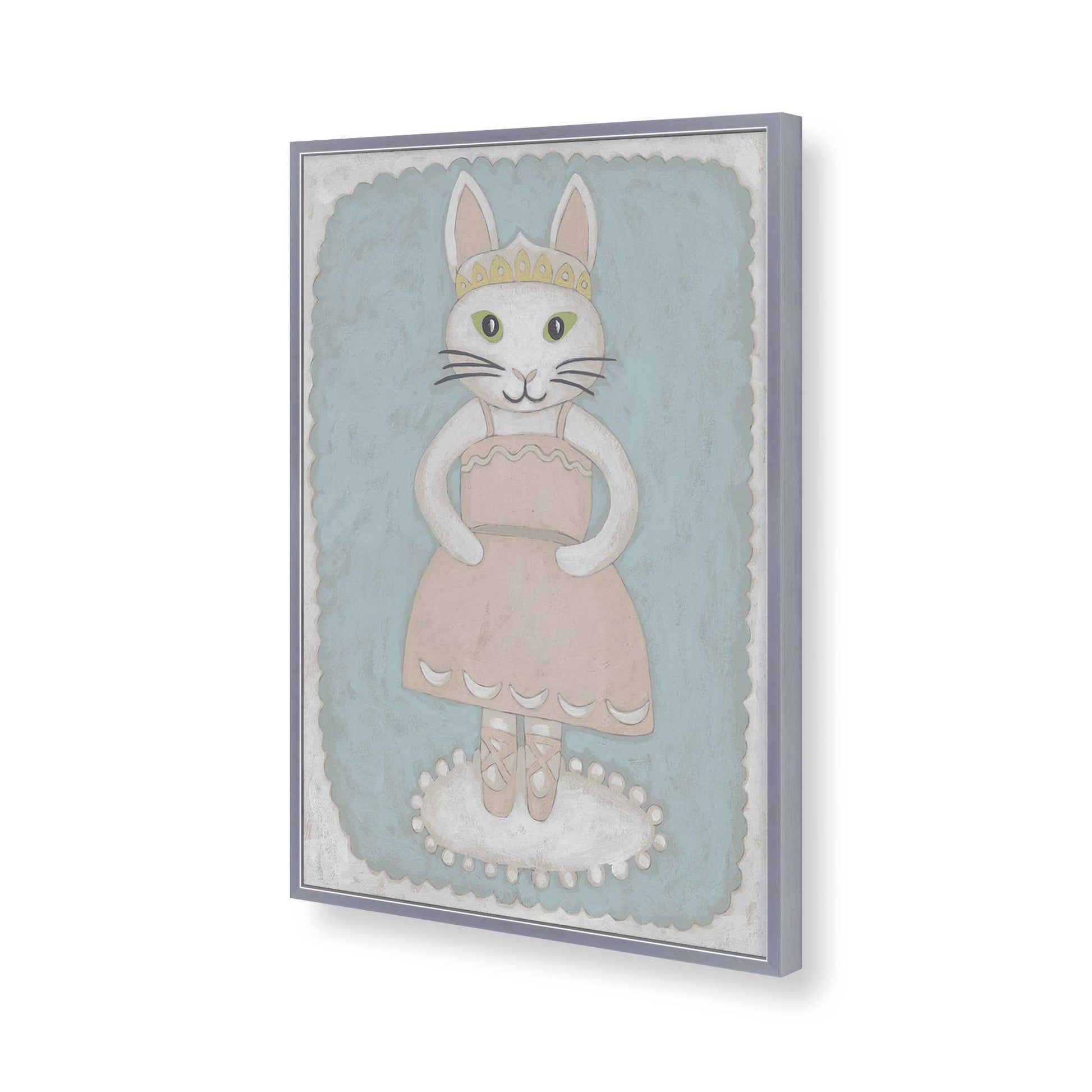 [Color:Polished Chrome], Picture of art in a Polished Chrome frame of the corner