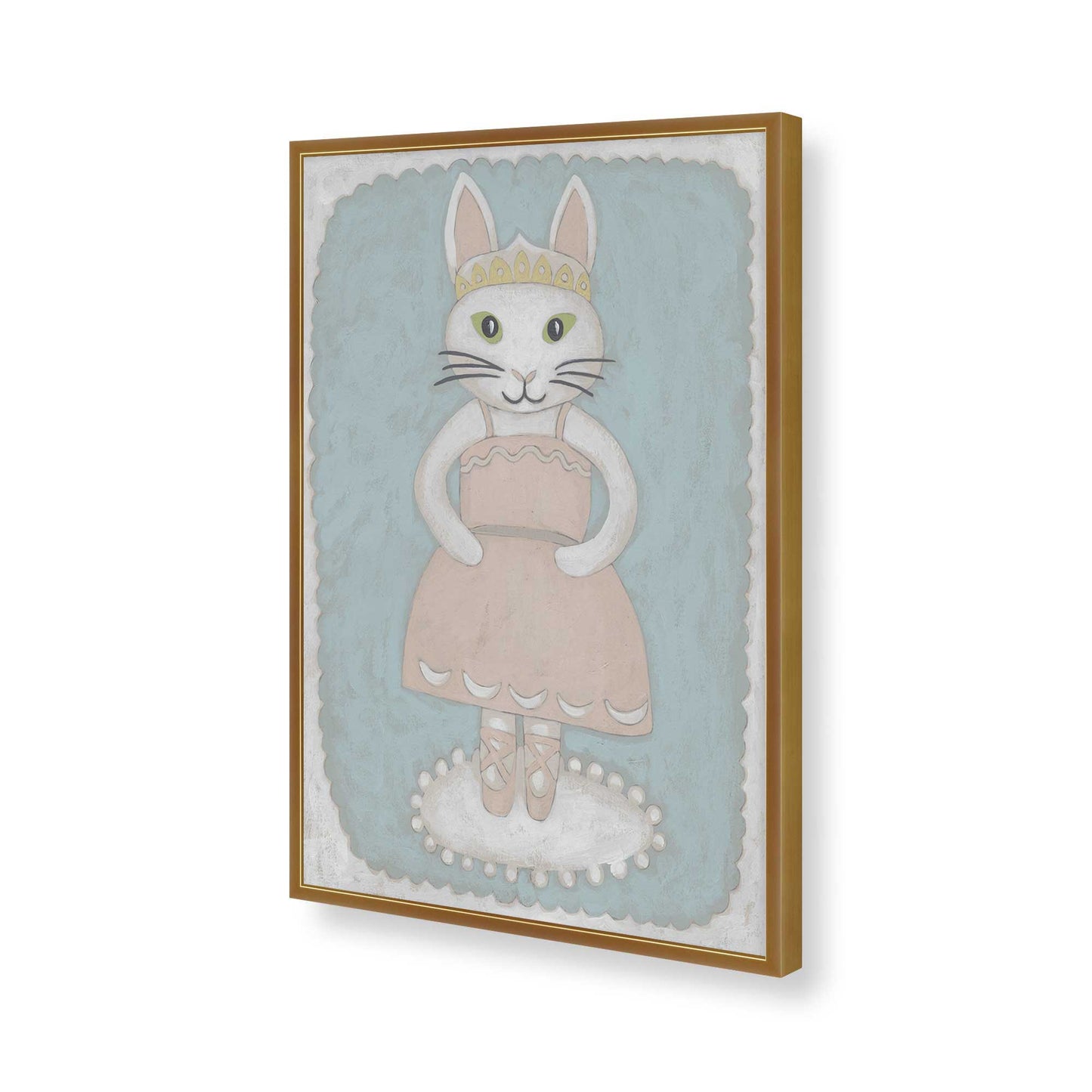 [Color:Polished Gold], Picture of art in a Polished Gold frame of the corner
