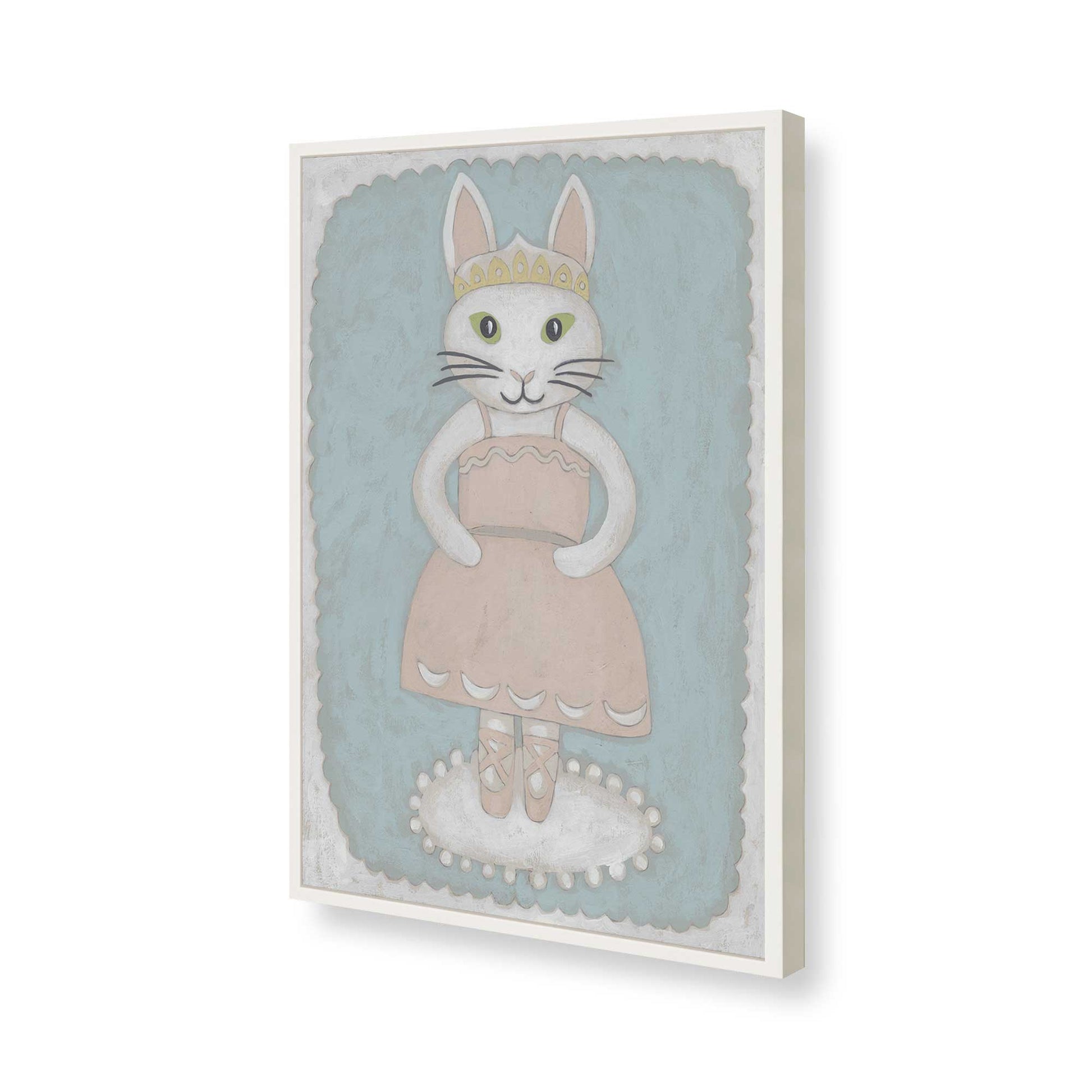 [Color:Opaque White], Picture of art in a Opaque White frame of the corner
