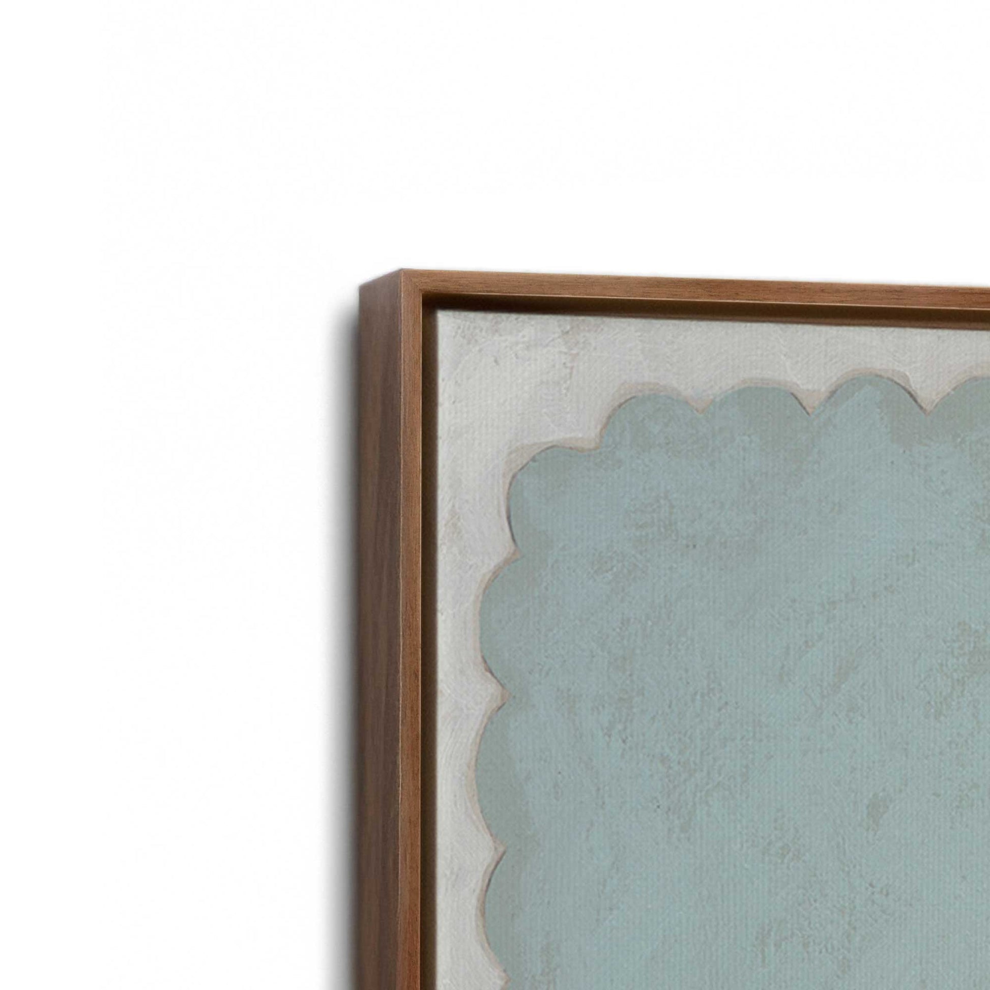 [Color:Walnut], Picture of art in a Walnut frame at an angle