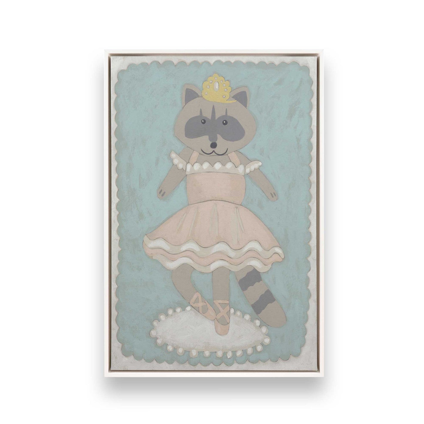 [Color:Opaque White], Picture of art in a White frame