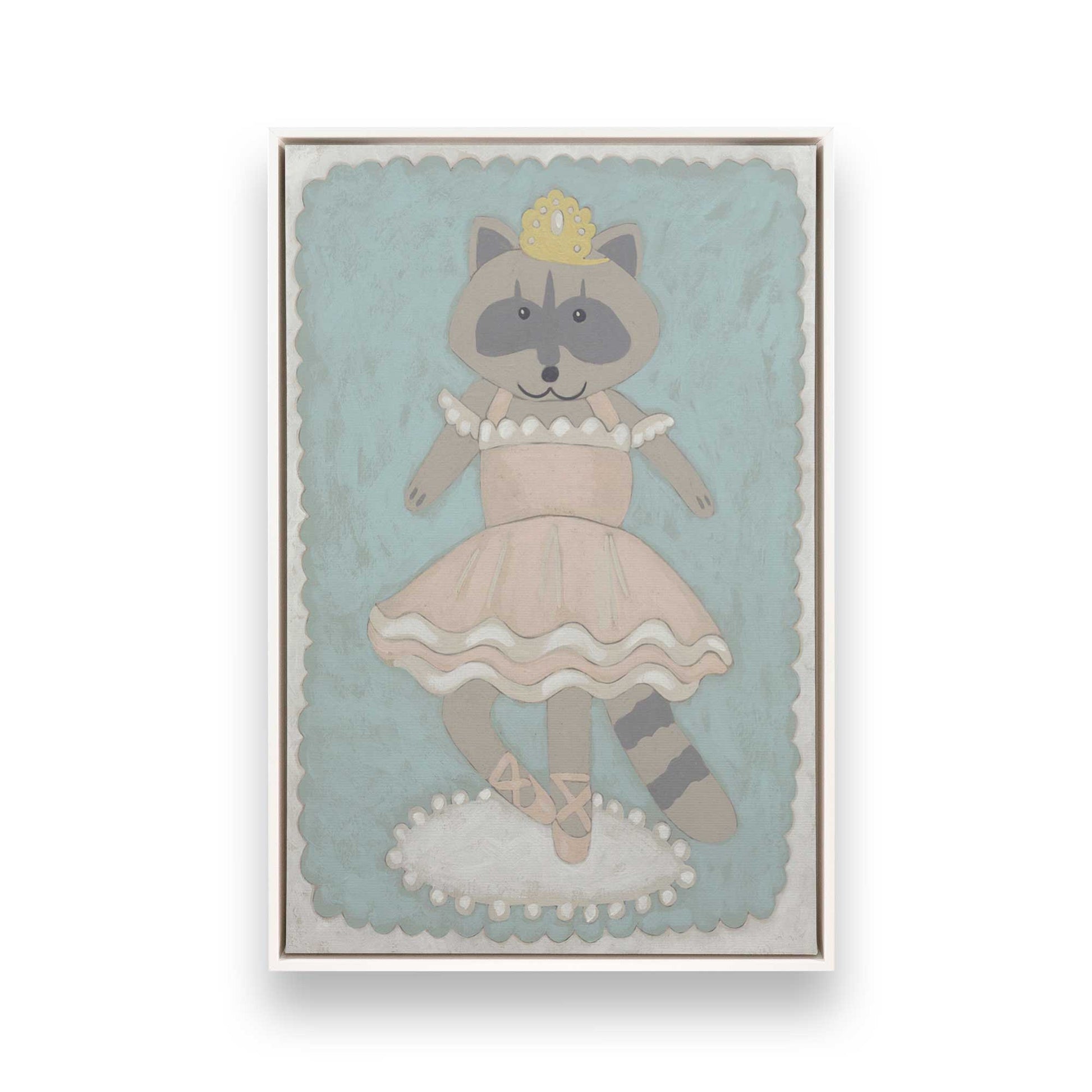 [Color:Opaque White], Picture of art in a White frame