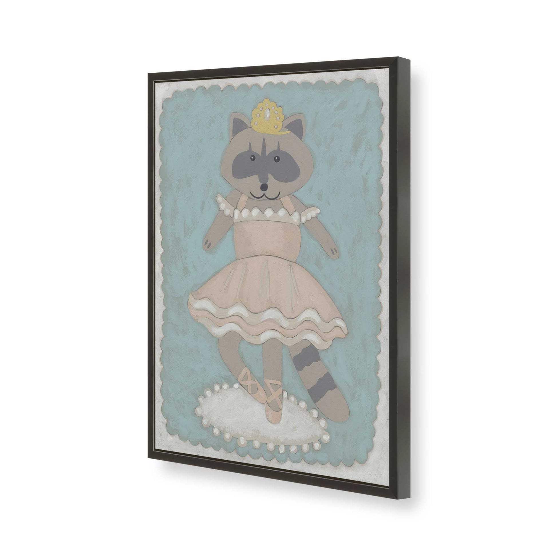 [Color:Satin Black], Picture of art in a Satin Black frame of the corner