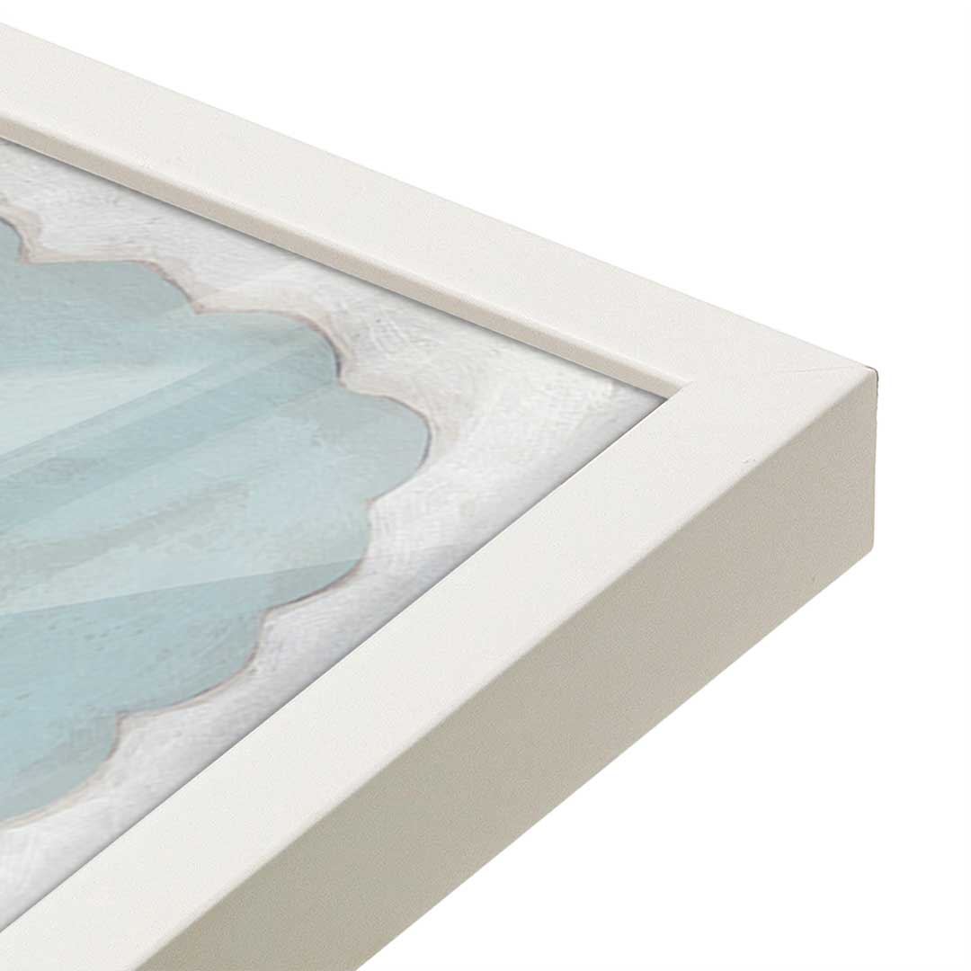 [Color:Opaque White], Picture of art in a Opaque White frame at an angle