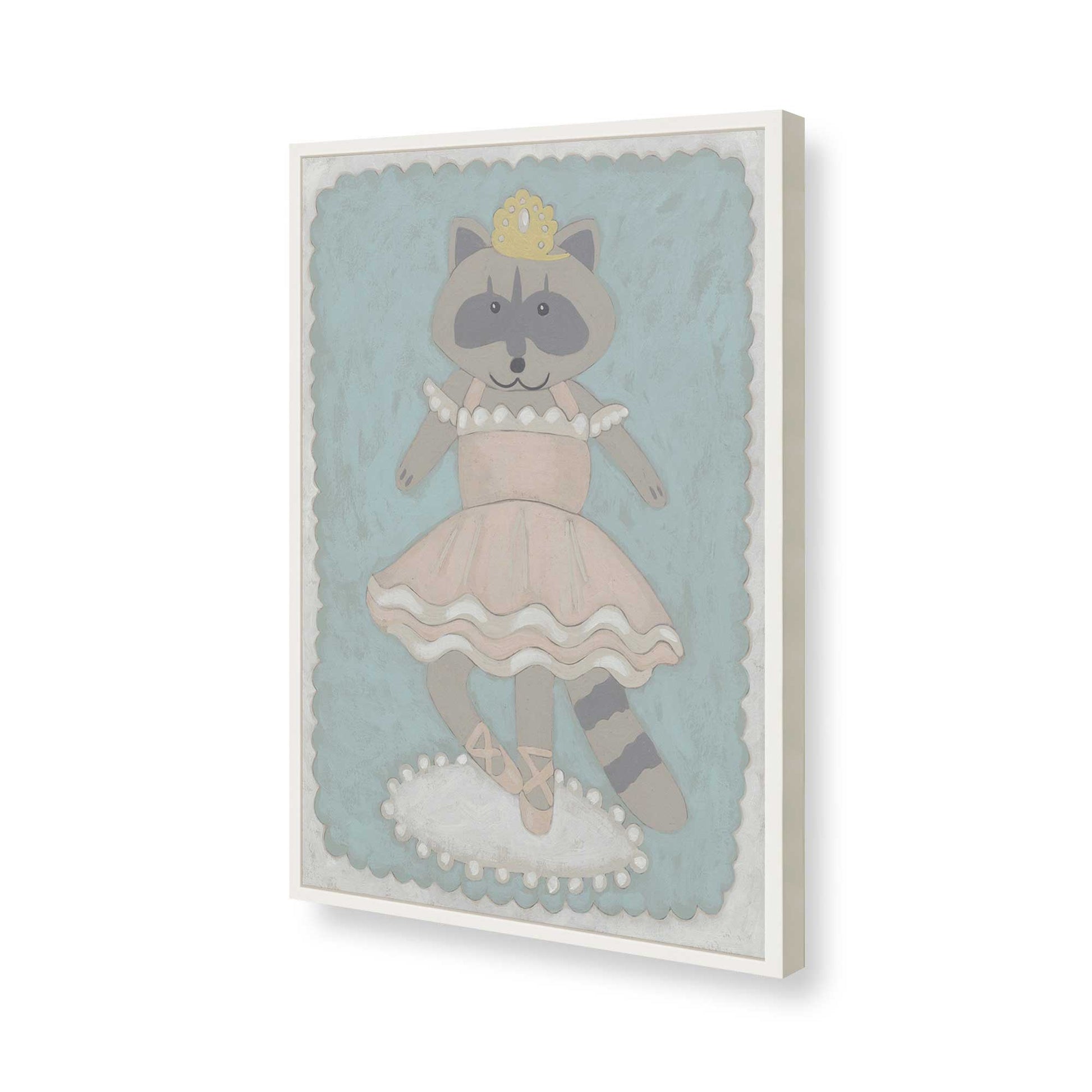 [Color:Opaque White], Picture of art in a Opaque White frame of the corner