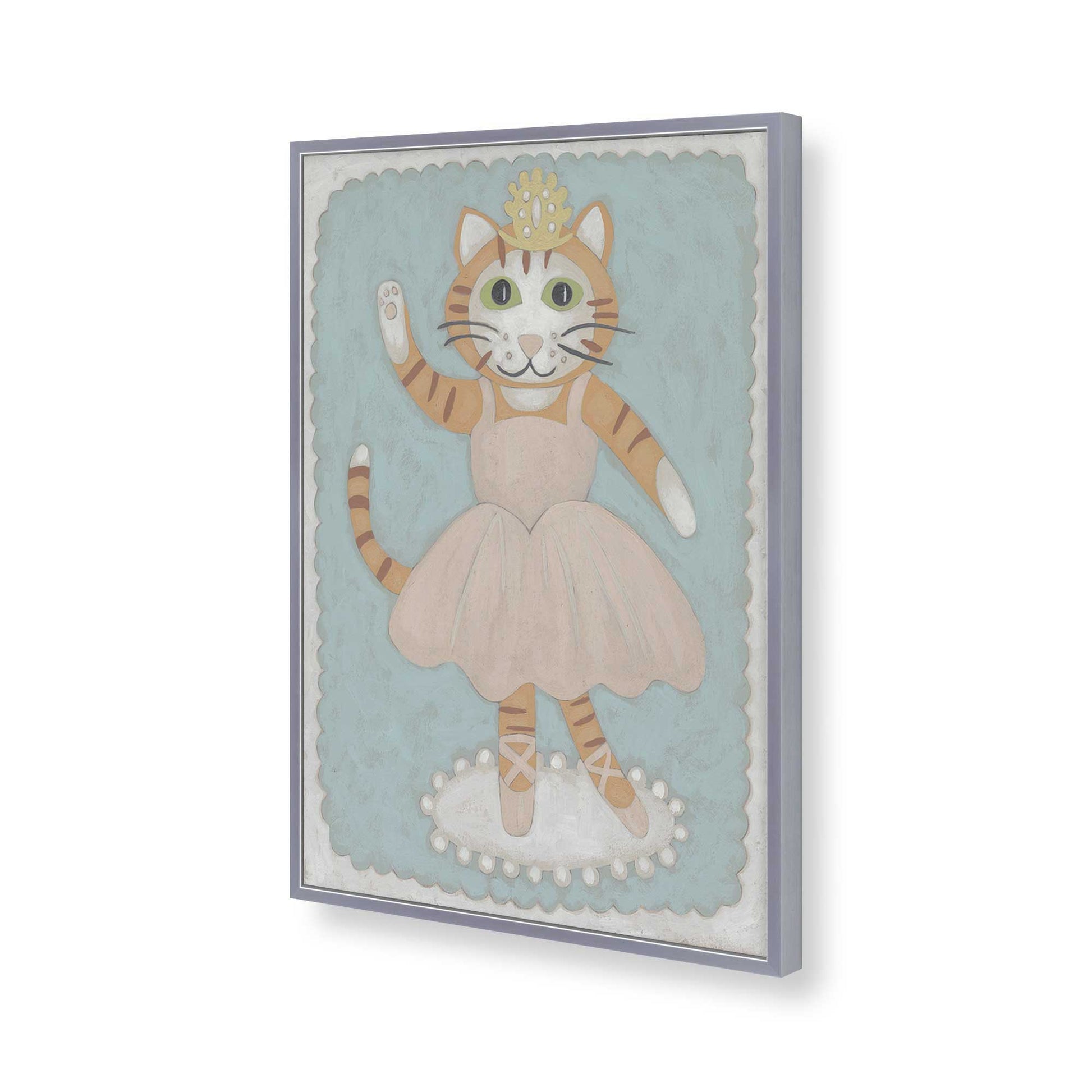 [Color:Polished Chrome], Picture of art in a Polished Chrome frame of the corner