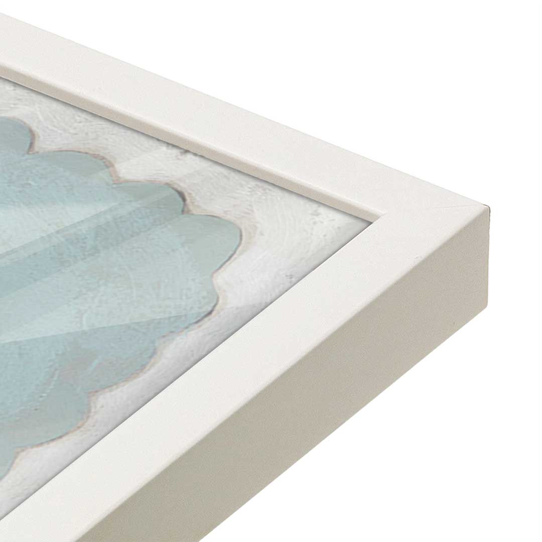 [Color:Opaque White], Picture of art in a Opaque White frame at an angle