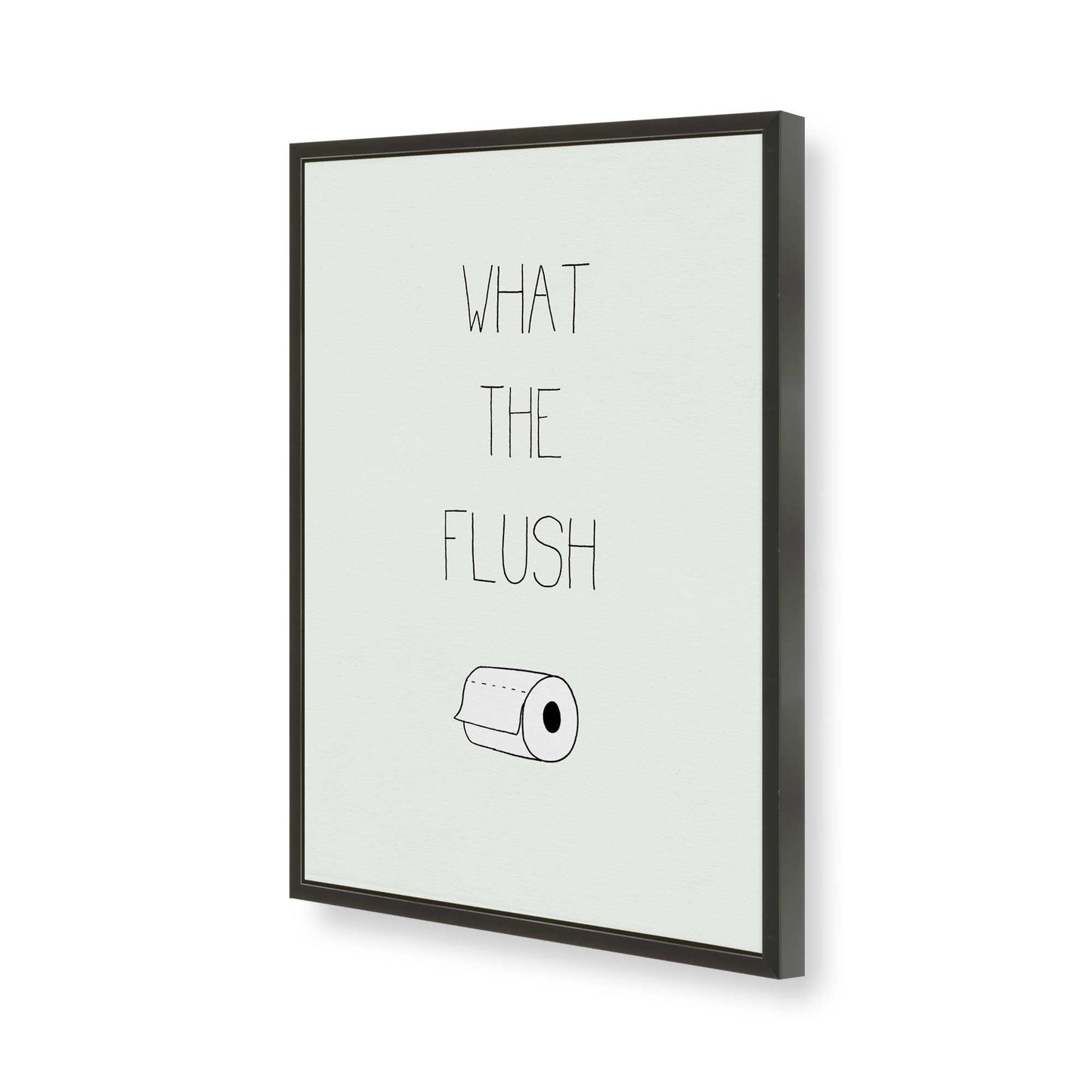 [Color:Satin Black], Picture of art in a Satin Black frame of the corner
