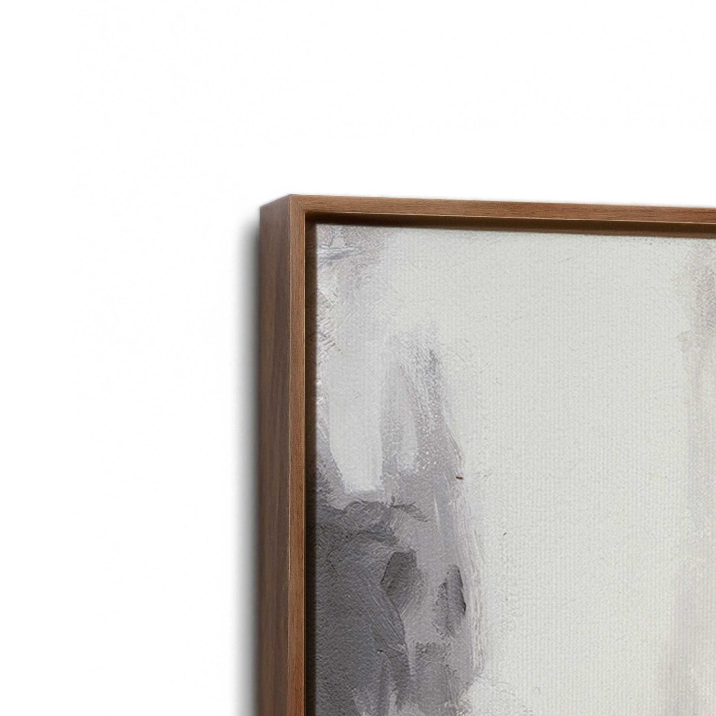 [Color:Walnut], Picture of art in a Walnut frame at an angle