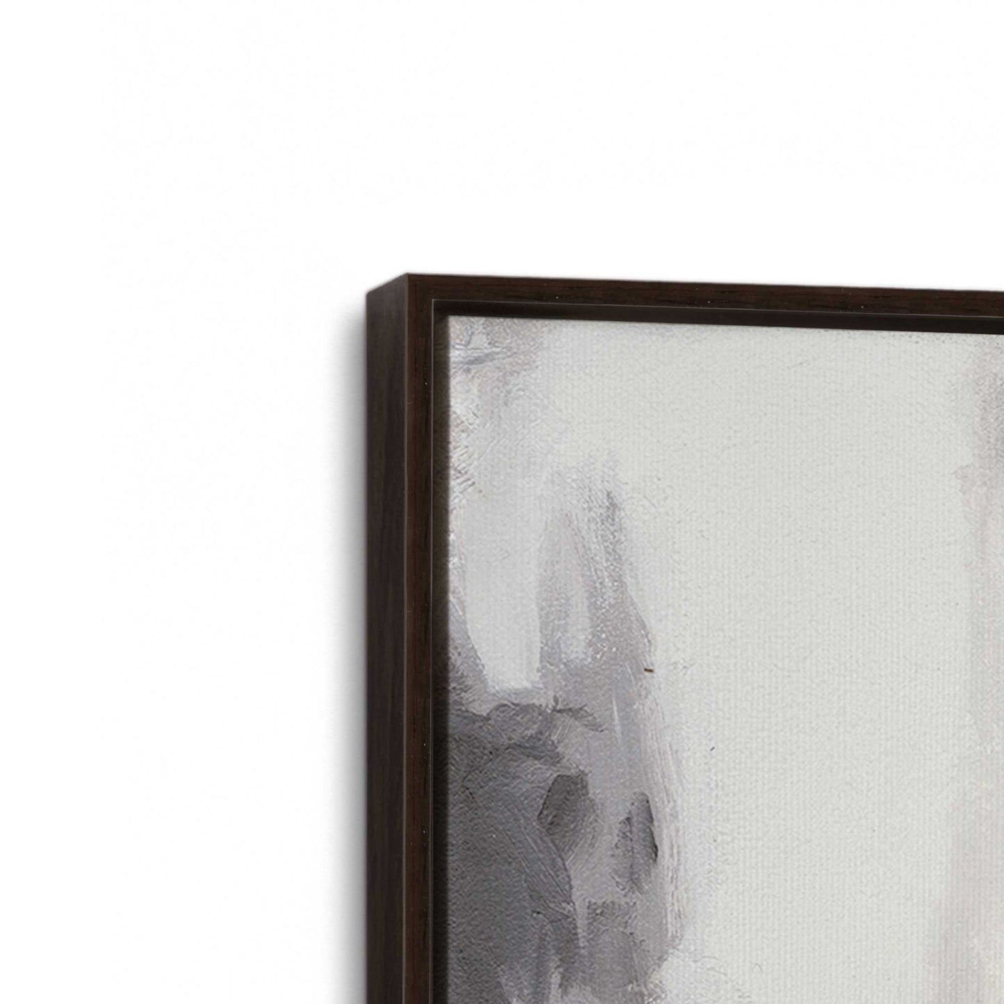 [Color:Espresso], Picture of art in a Espresso frame at an angle