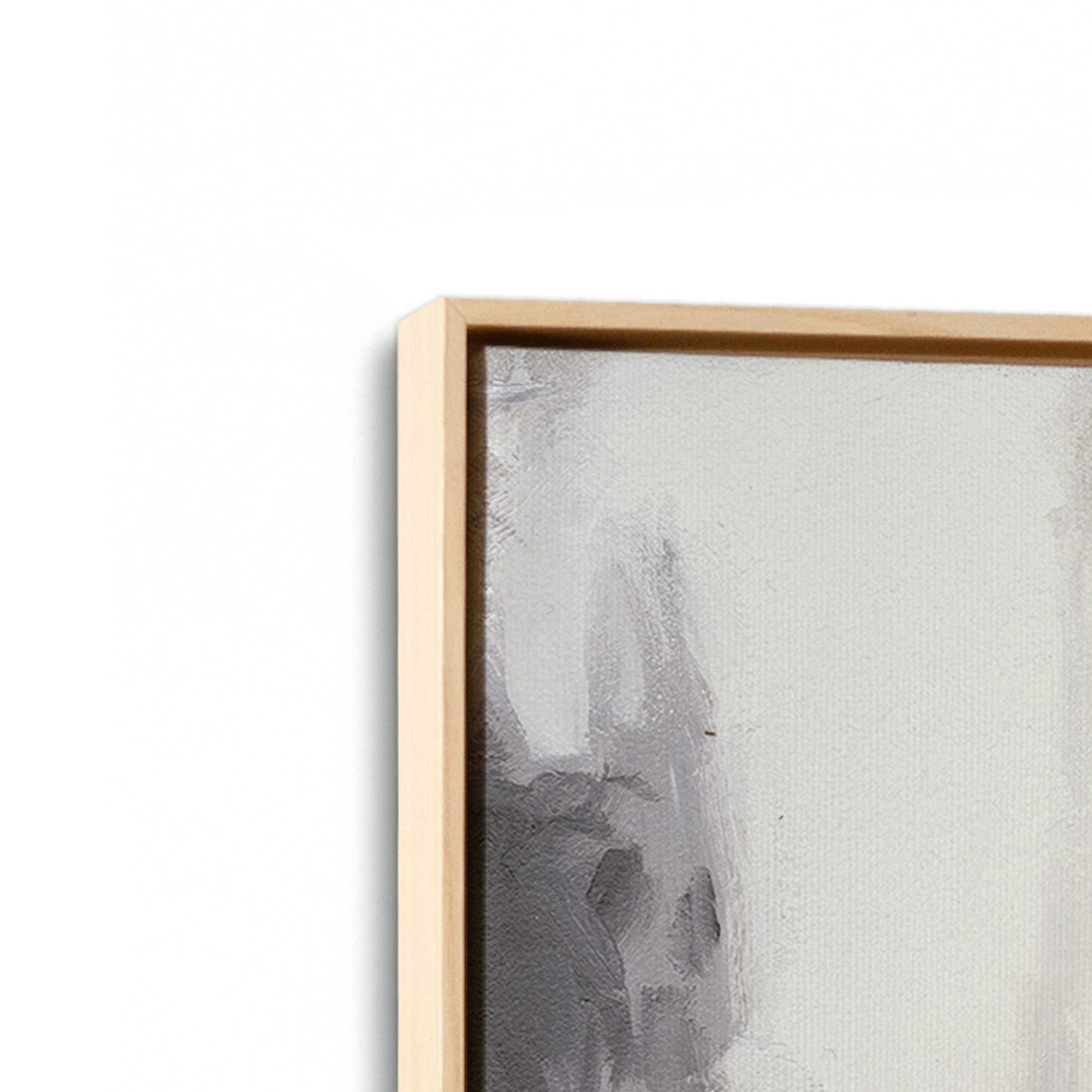 [Color:American Maple], Picture of art in a American Maple frame at an angle