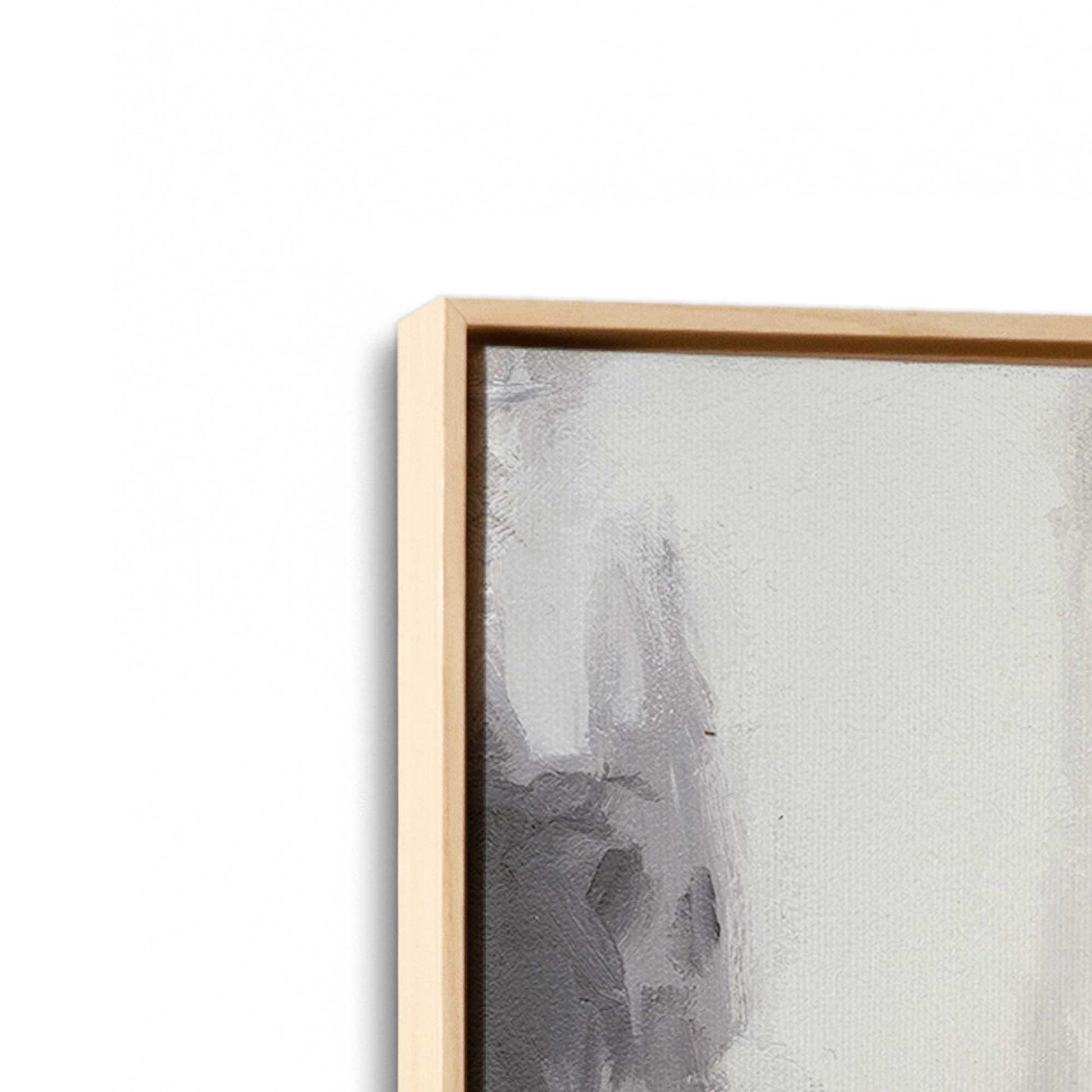 [Color:American Maple], Picture of art in a American Maple frame at an angle