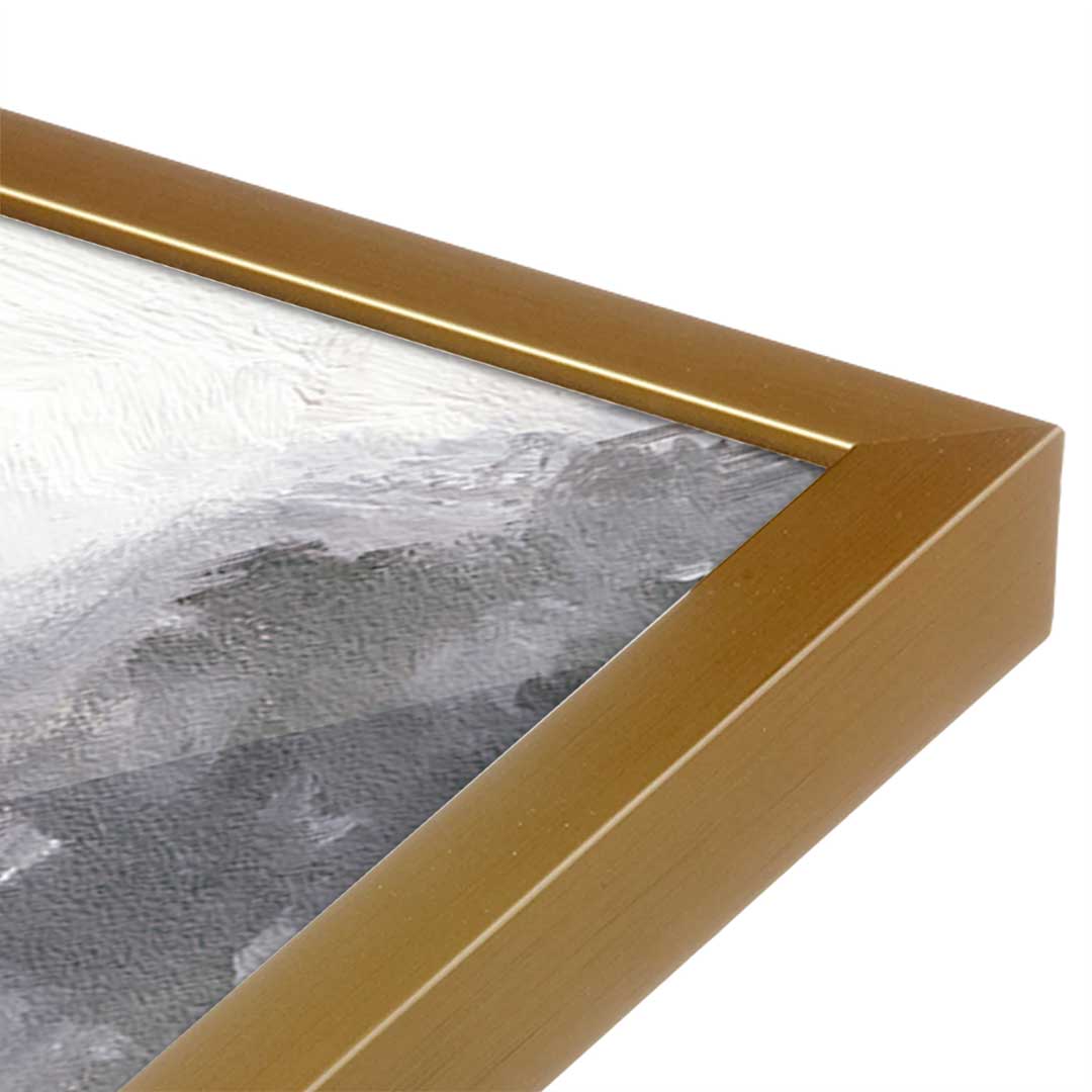 [Color:Polished Gold], Picture of art in a Polished Gold frame at an angle