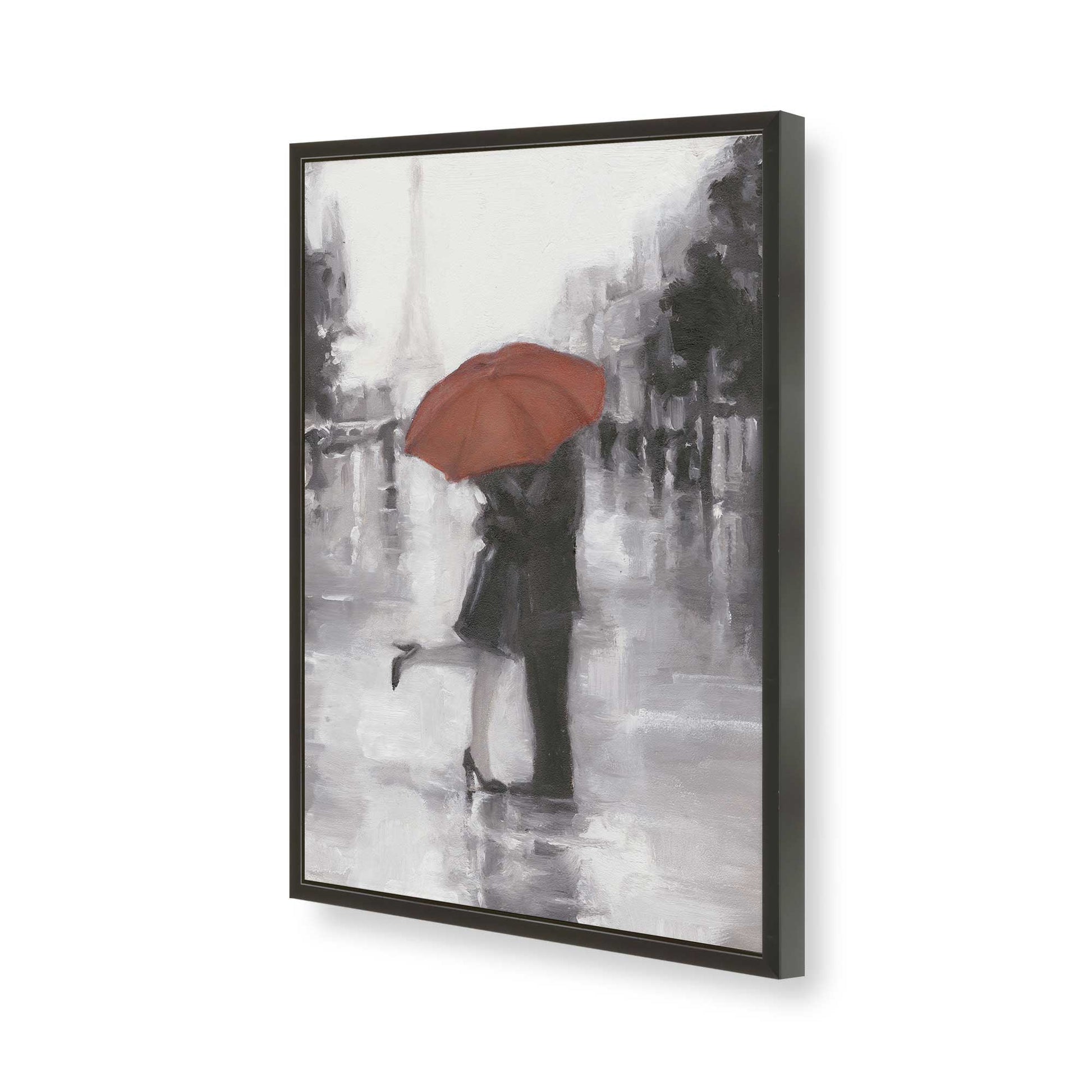 [Color:Satin Black], Picture of art in a Satin Black frame of the corner