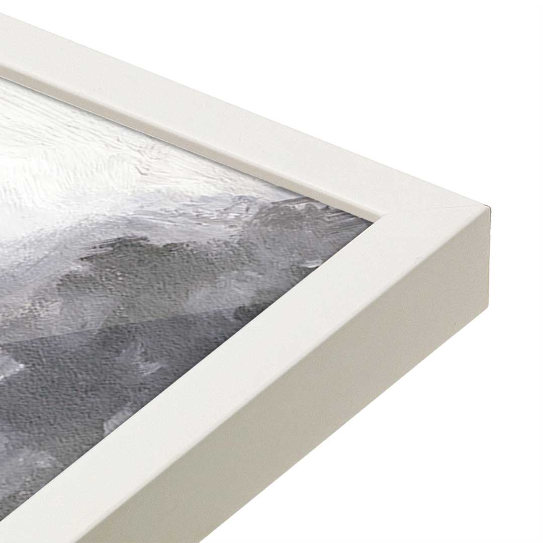 [Color:Opaque White], Picture of art in a Opaque White frame at an angle