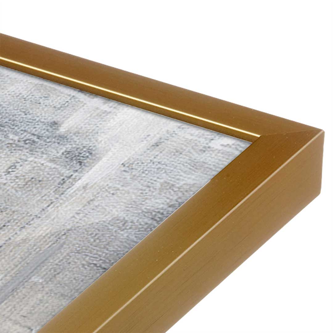 [Color:Polished Gold], Picture of art in a Polished Gold frame at an angle