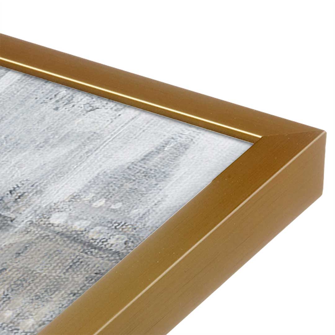 [Color:Polished Gold], Picture of art in a Polished Gold frame at an angle