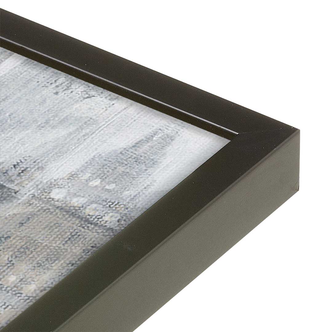 [Color:Satin Black], Picture of art in a Satin Black frame at an angle