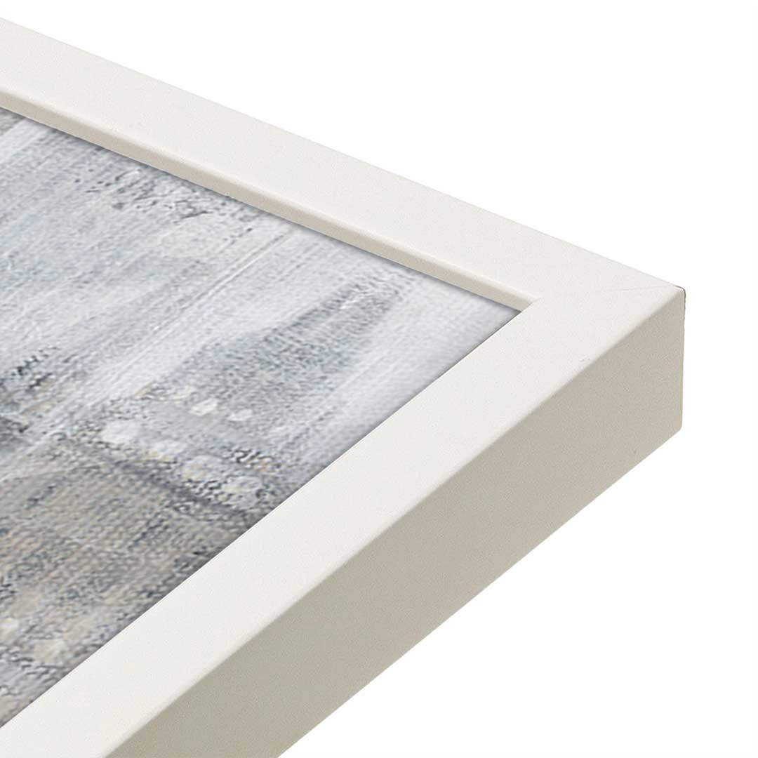 [Color:Opaque White], Picture of art in a Opaque White frame at an angle