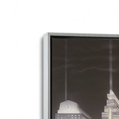 [Color:Polished Chrome], Picture of art in a Polished Chrome frame at an angle