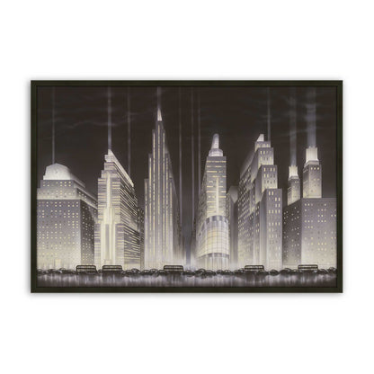 [Color:Satin Black], Picture of art in a Satin Black frame