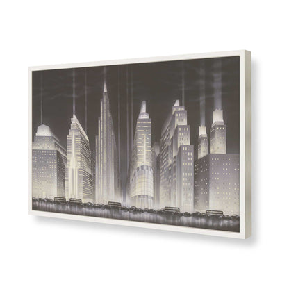 [Color:Opaque White], Picture of art in a Opaque White frame of the corner