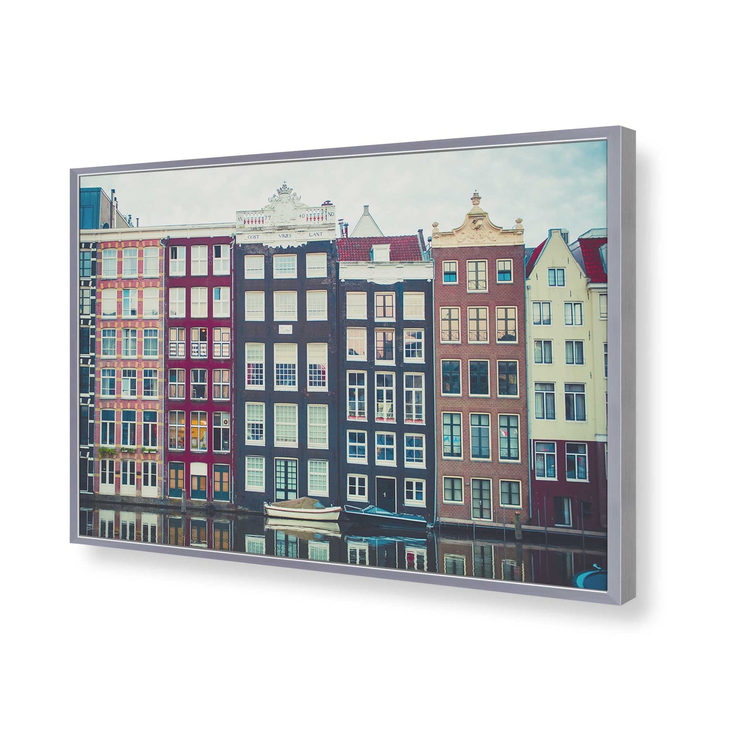 [Color:Polished Chrome], Picture of art in a Polished Chrome frame of the corner