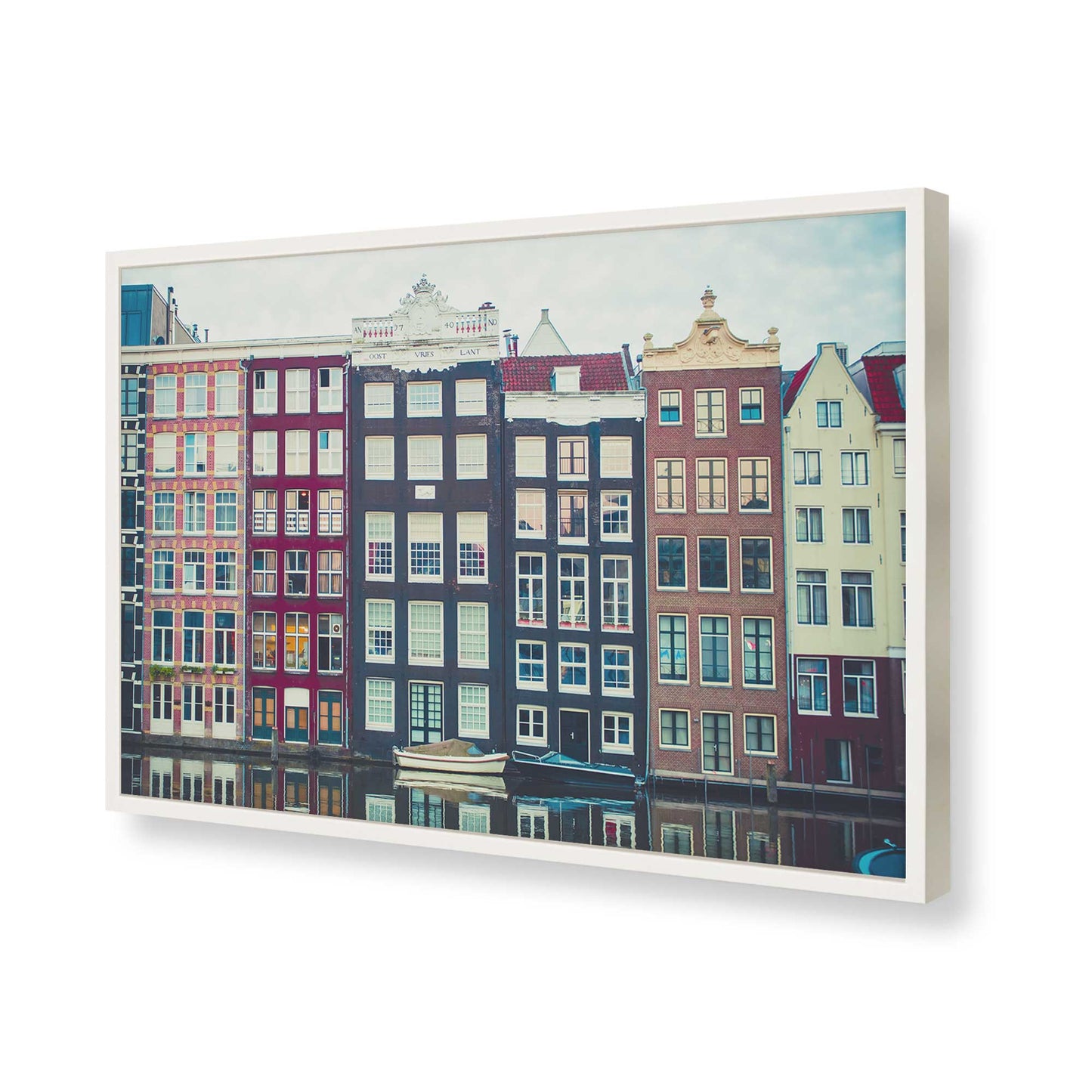[Color:Opaque White], Picture of art in a Opaque White frame of the corner