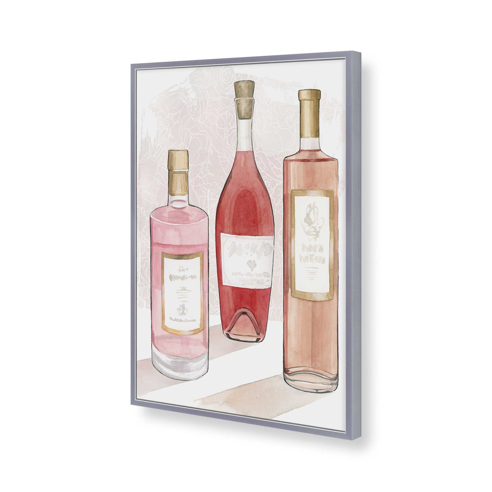 [Color:Polished Chrome], Picture of art in a Polished Chrome frame of the corner